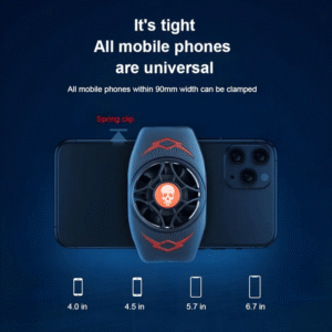 Mobile Phone Radiator Cooling Fan for Gaming PUBG FreeFire Universal Portable Game Cooler with Adjustable Speed and Whisper-Quiet Operation