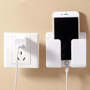 Wall Mounted Universal Mobile Phone Holder for Charging, Secure and Stylish, Multiple Colors